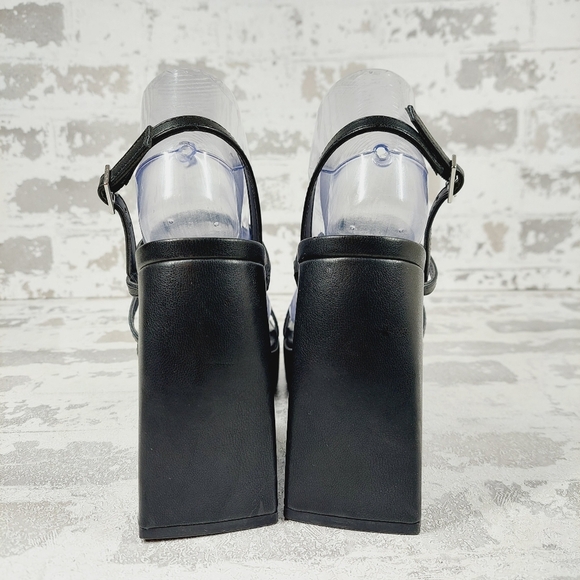 New ABOUND Nester Strappy Platform Sandal In Black X49 - Picture 8 of 13
